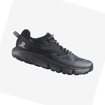 Tenis Senderismo Salomon PREDICT HIKE GORE-TEX Hombre Grises Negros | MX 3551DFM